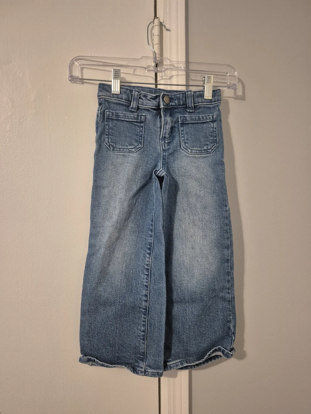 Gymboree Size 5T Girls' Light Blue Wide-Leg Jeans